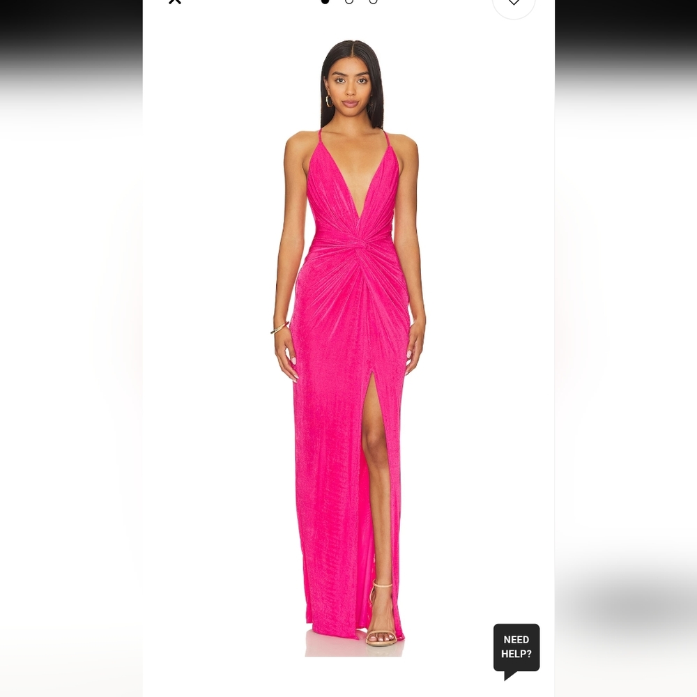 Katie May Pixie Gown in Pink Peackock